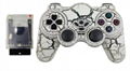 PS3 wireless 2.4G game controller PC P3dual vibration handle with receiver