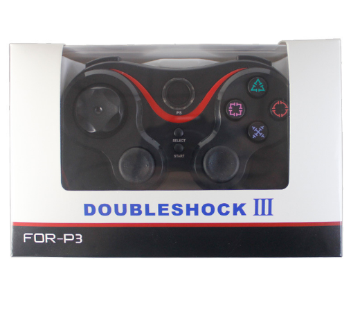PS3無線2.4G遊戲機手柄PC電腦P3主機專用雙震動手柄配接收器 4