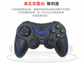 PS3 wireless 2.4G game controller PC P3dual vibration handle with receiver