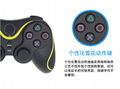 PS3 wireless 2.4G game controller PC P3dual vibration handle with receiver