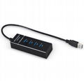 USB 3.0 HUB Super Speed External 7 Port USB Splitter with Micro USB Interface