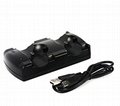 Wireless Chargers Dual USB Charging Dock Station Stand for Sony PS3 Gaming 