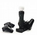 Wireless Chargers Dual USB Charging Dock Station Stand for Sony PS3 Gaming  7