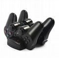 Wireless Chargers Dual USB Charging Dock Station Stand for Sony PS3 Gaming  12