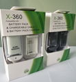 Xbox 360 Controller Battery 4800mAh Rechargeable Battery Pack+Charger Cable