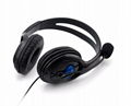 Wired Gaming Headset Earphones Headphones Mic Stereo Supper Bass for Sony PS4 4