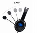 Wired Gaming Headset Earphones Headphones Mic Stereo Supper Bass for Sony PS4 7