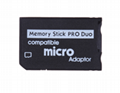 PSP记忆棒单卡套Micro SDTF卡转MS转接器 MS适配器读卡器Adapter