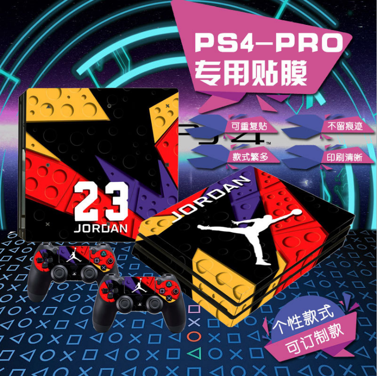 New PS4 pro game foil color stickers game accessories protection stickers 2