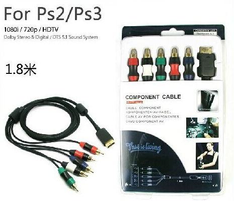 工廠直銷PS2色差線 PS2分量線 PS3色差線 分量線 PS2色差線 4