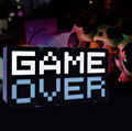 Game Over light 7 Color RGB Game Room Lighting for Playstation Xbox Nintendo