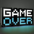 Game Over light 7 Color RGB Game Room Lighting for Playstation Xbox Nintendo 10