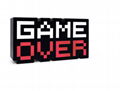 Game Over light 7 Color RGB Game Room Lighting for Playstation Xbox Nintendo 11