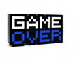 Game Over light 7 Color RGB Game Room Lighting for Playstation Xbox Nintendo 9