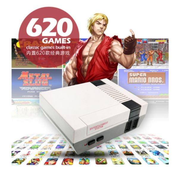 620 In one game, 600 Retro Games, 500 in one video game, 620 red and white 3