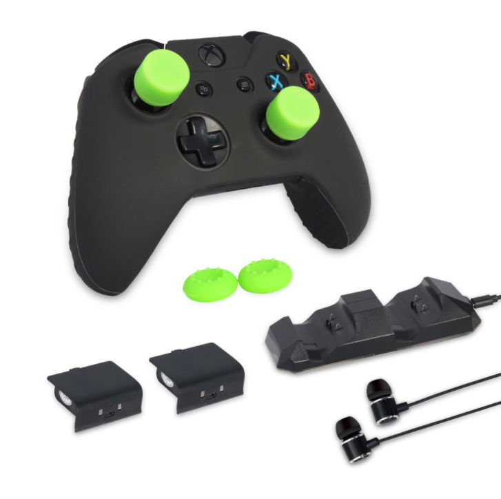 new XBOX ONES/X Game Accessory Set dual Rechargeable Battery Headset buttons 2