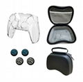 PS5 Gamepad Bag PS5 Gamepad rocker cap PS5 Gamepad crystal case six in one set 1