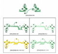 PS5 conductive film LR Cross function key line, Carbon film PS5 green film