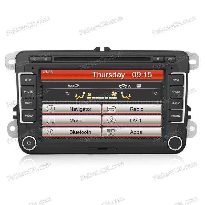 FeDom® VW Tiguan CC Golf Passat B6 Bora Car DVD GPS Audio Radio RDS BT A2DP