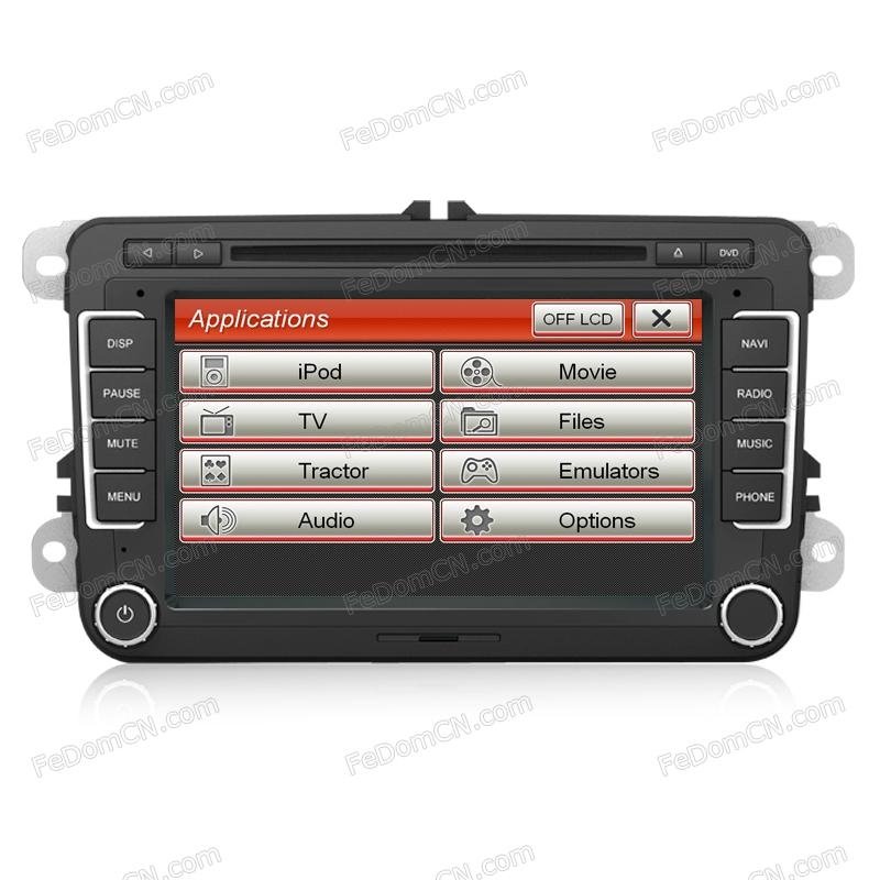 FeDom® VW Tiguan CC Golf Passat B6 Bora Car DVD GPS Audio Radio RDS BT A2DP 2