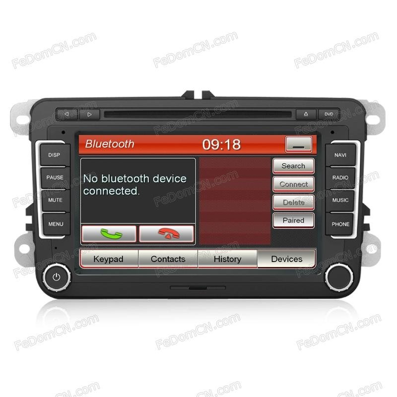 FeDom® VW Tiguan CC Golf Passat B6 Bora Car DVD GPS Audio Radio RDS BT A2DP 3