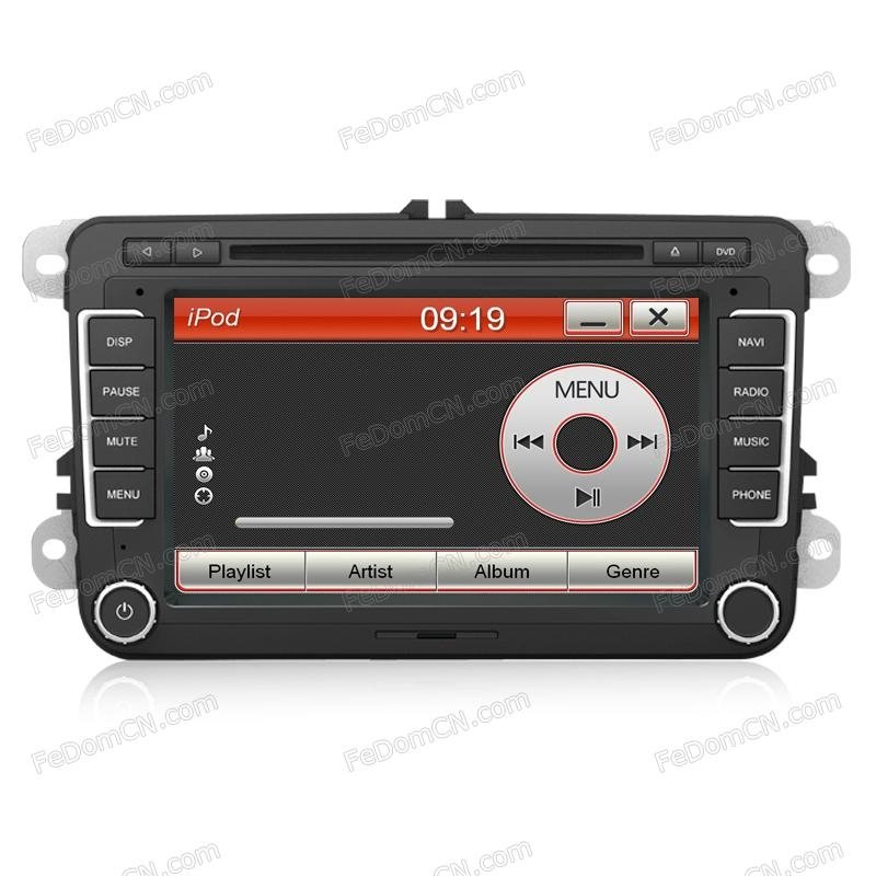FeDom® VW Tiguan CC Golf Passat B6 Bora Car DVD GPS Audio Radio RDS BT A2DP 4