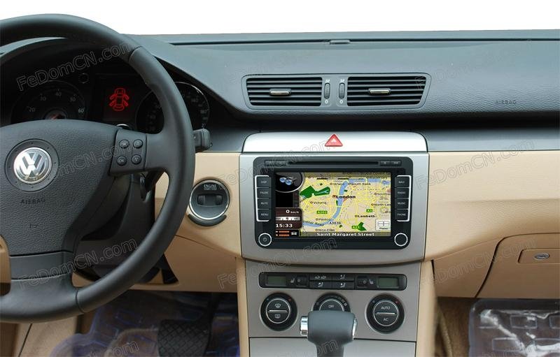 FeDom® VW Tiguan CC Golf Passat B6 Bora Car DVD GPS Audio Radio RDS BT A2DP 5