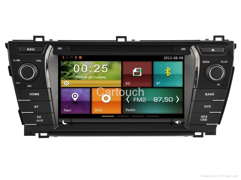 Cartouch® Car DVD GPS Navigation for Toyota Corolla Radio iPod Bluetooth Audio 2