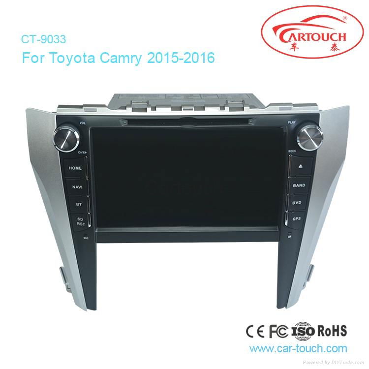 Cartouch® Car DVD GPS for Toyota Camry 2015 iPod BT TPMS Radio RDS CT-9033 3