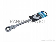 Hangtag Flexible Head Combinaton Ratchet Wrench