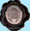 high quality virgin human hair womens toupee