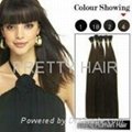 cold fusion I-tip hair extension blonde 100 keratin tipped human hair extension