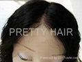 human hair front lace wig