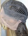 16inch Brazilian virgin human hair Front Lace Wig
