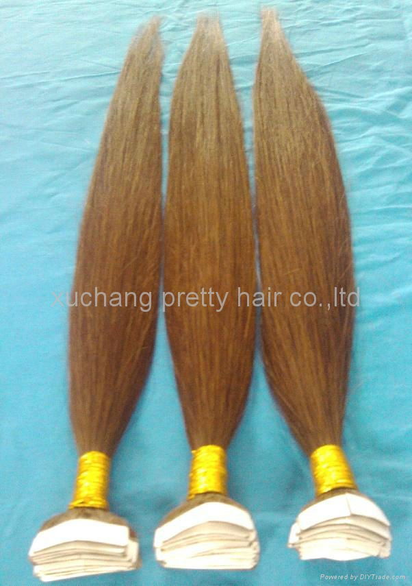 Brazilian Virgin Hair Pre-tape  Hair Extension 