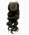 18inch Brazilian virgin hair  lace closure