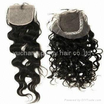top closure real human hair extension wholesale price