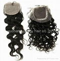 top closure real human hair extension wholesale price