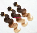 100g ombre brazilian virgin hair bodywave1pcs 3 tone