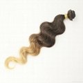 100g ombre brazilian virgin hair bodywave1pcs 3 tone