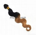 14-26inch Ombre brazilian body wave hair colorT1b/27