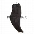 12inch 6A straight peruvian  virgin hair weft