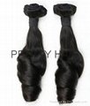 Queen Virgin Remy Peruvian Hair Natural Wave Natural Color in Tangle Free