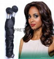 Queen Virgin Remy Peruvian Hair Natural Wave Natural Color in Tangle Free