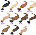 18inch-brazilian remy stick hair extension color1b