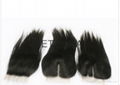 Cold fusion Brazilian virgin straight  hair lace closure