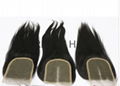 Cold fusion Brazilian virgin straight  hair lace closure 2