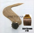 Brazilian Virgin Hair U-tip Human hair extension 2