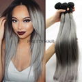 Wholesale Brazilian Silver Ombre Grey Hair