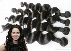 18inch 100% Virgin Brazilian Hair Loose Wave